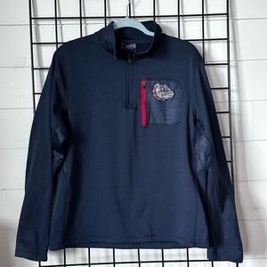 Gonzaga Bulldogs Campus Heritage 1/4 Zip‎ Pullover Mens M Navy Zags GU